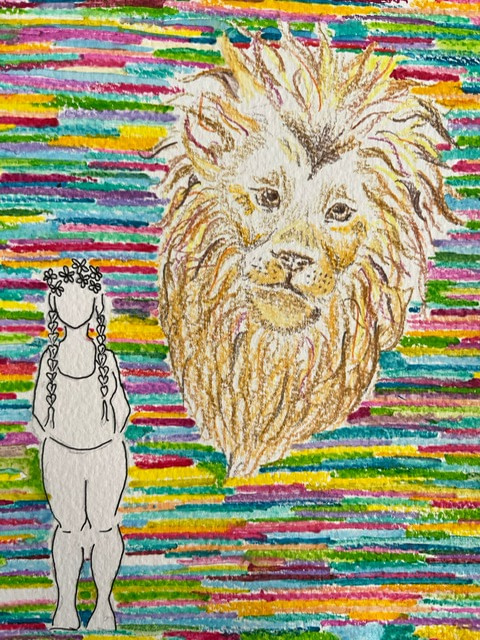 New Moon in Leo - Art by Hadas Harpak