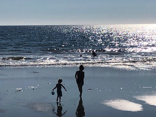 Beach day at the end of Summer